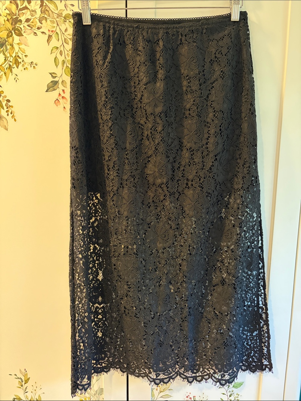 GAP Black Lace Maxi Skirt